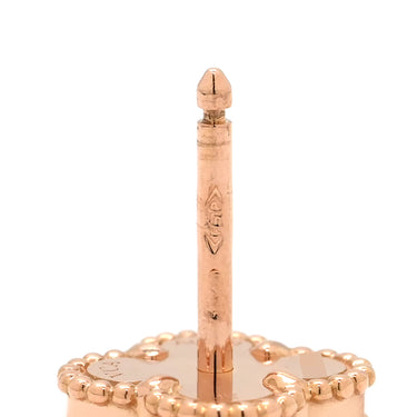 ヴァンクリーフアーペル Van Cleef & Arpels スウィート アルハンブラ VCARN6BO00 レッド×ローズゴールド K18PG カーネリアン ピアス Au750 18K 18金 カーネリアン 紅玉髄
