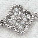 ヴァンクリーフアーペル Van Cleef & Arpels スウィート アルハンブラ VCARO85600 ホワイトゴールド K18WG ダイヤモンド ブレスレット Au750 18K WG ダイヤモンド 12石