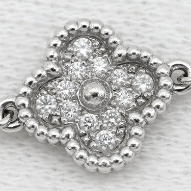 ヴァンクリーフアーペル Van Cleef & Arpels スウィート アルハンブラ VCARO85600 ホワイトゴールド K18WG ダイヤモンド ブレスレット Au750 18K WG ダイヤモンド 12石
