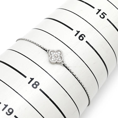 ヴァンクリーフアーペル Van Cleef & Arpels スウィート アルハンブラ VCARO85600 ホワイトゴールド K18WG ダイヤモンド ブレスレット Au750 18K WG ダイヤモンド 12石