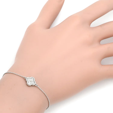 ヴァンクリーフアーペル Van Cleef & Arpels スウィート アルハンブラ VCARO85600 ホワイトゴールド K18WG ダイヤモンド ブレスレット Au750 18K WG ダイヤモンド 12石
