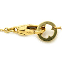 ブルガリ BVLGARI フィオレヴァー イエローゴールド K18YG ダイヤモンド ネックレス Au750 K18YG パヴェ 1Pダイヤ フラワー オープンワーク