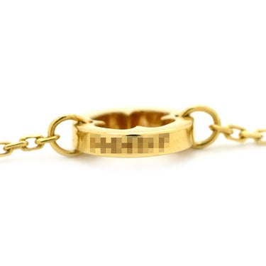 ブルガリ BVLGARI フィオレヴァー イエローゴールド K18YG ダイヤモンド ネックレス Au750 K18YG パヴェ 1Pダイヤ フラワー オープンワーク