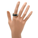 ブルガリ BVLGARI ビーゼロワン B-zero1 4バンド ダイヤ ブラック×ピンクゴールド K18PG セラミック ダイヤモンド #59(JP19) リング 指輪 黒 750PG 18金 セラミック 18号