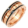 ブルガリ BVLGARI ビーゼロワン ロック B-zero1 1バンド 357994 ブラック×ピンクゴールド K18PG セラミック #52(JP12) リング 指輪 黒 Au750 18K 11号