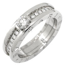 ブルガリ BVLGARI ビーゼロワン B-zero1 ソリテール ダイヤ ホワイトゴールド K18WG ダイヤモンド #55(JP15) リング 指輪 750WG 18金 14.5号
