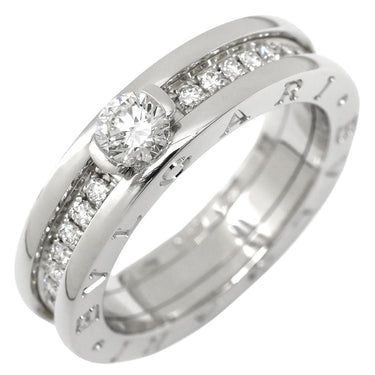 ブルガリ BVLGARI ビーゼロワン B-zero1 ソリテール ダイヤ ホワイトゴールド K18WG ダイヤモンド #55(JP15) リング 指輪 750WG 18金 14.5号
