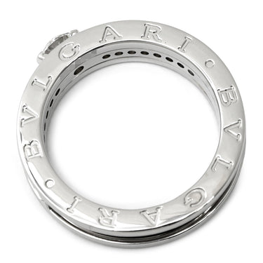 ブルガリ BVLGARI ビーゼロワン B-zero1 ソリテール ダイヤ ホワイトゴールド K18WG ダイヤモンド #55(JP15) リング 指輪 750WG 18金 14.5号