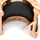 ブルガリ BVLGARI B-zero1 ビーゼロワン 347405 ブラック×ピンクゴールド K18PG セラミック ピアス 黒 Au750 18K 18金 セラミック フープピアス