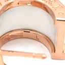 ブルガリ BVLGARI B-zero1 ビーゼロワン 346464 ホワイト×ピンクゴールド K18PG セラミック ピアス 白 Au750 18K 18金 セラミック フープピアス