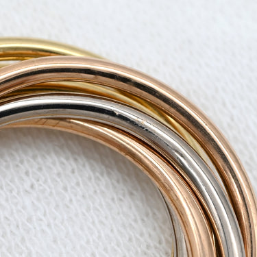 カルティエ Cartier トリニティ 7連 ダイヤモンド B7224806 イエローゴールド×ピンクゴールド×ホワイトゴールド K18YG K18PG K18WG ダイヤモンド ネックレス 3カラー Au750 18K 18金