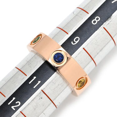 カルティエ Cartier ラブリング マルチカラーストーン B4087800 ピンクゴールドXマルチカラー K18PG マルチストーン #50(JP10) リング 指輪 750 18K 18金 10号