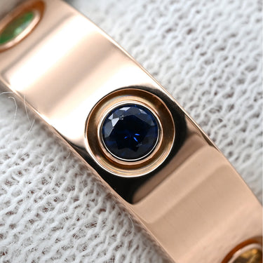 カルティエ Cartier ラブリング マルチカラーストーン B4087800 ピンクゴールドXマルチカラー K18PG マルチストーン #50(JP10) リング 指輪 750 18K 18金 10号