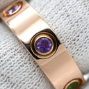 カルティエ Cartier ラブリング マルチカラーストーン B4087800 ピンクゴールドXマルチカラー K18PG マルチストーン #50(JP10) リング 指輪 750 18K 18金 10号