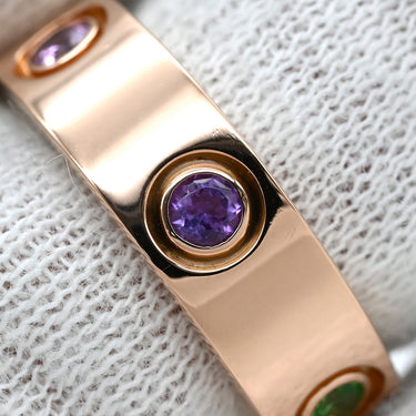 カルティエ Cartier ラブリング マルチカラーストーン B4087800 ピンクゴールドXマルチカラー K18PG マルチストーン #50(JP10) リング 指輪 750 18K 18金 10号
