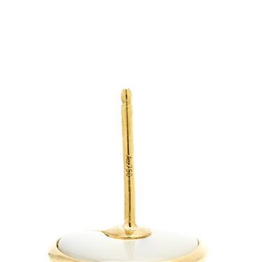 カルティエ Cartier アミュレット ドゥ ピアス ホワイト×イエローゴールド K18YG ダイヤモンド マザーオブパール ピアス 白 1Pダイヤ 750 18K YG シェル