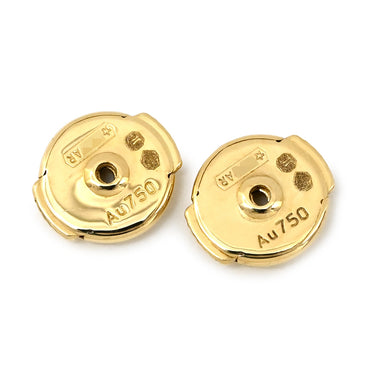 カルティエ Cartier アミュレット ドゥ ピアス ホワイト×イエローゴールド K18YG ダイヤモンド マザーオブパール ピアス 白 1Pダイヤ 750 18K YG シェル