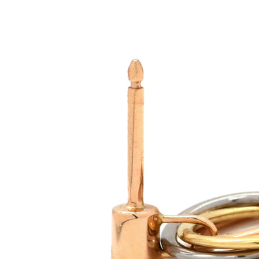 カルティエ Cartier トリニティ ダイヤ ホワイトゴールドXイエローゴールドXピンクゴールド K18YG K18PG K18WG ダイヤモンド ピアス 1Pダイヤ 3連 18K 750 YG PG WG