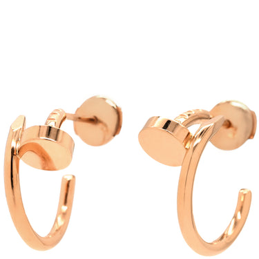カルティエ Cartier ジュスト アン クル SM B8301234 ピンクゴールド K18PG ピアス AU750 18K PG フープ