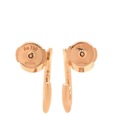 カルティエ Cartier ジュスト アン クル SM B8301234 ピンクゴールド K18PG ピアス AU750 18K PG フープ