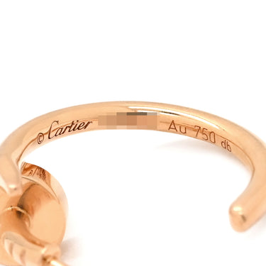 カルティエ Cartier ジュスト アン クル SM B8301234 ピンクゴールド K18PG ピアス AU750 18K PG フープ