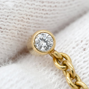 カルティエ Cartier ベビートリニティ 1Pダイヤ B8020800 ホワイトゴールド×イエローゴールド×ピンクゴールド K18YG K18PG K18WG ピアス 3カラー 18K 750AU ドロップ スイング