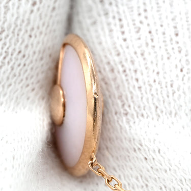 カルティエ Cartier アミュレット ドゥ XS ピンク×ピンクゴールド K18PG ダイヤモンド ピンクオパール ブレスレット 1Pダイヤモンド 750 18K