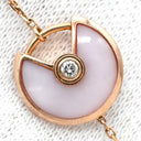 カルティエ Cartier アミュレット ドゥ XS ピンク×ピンクゴールド K18PG ダイヤモンド ピンクオパール ブレスレット 1Pダイヤモンド 750 18K