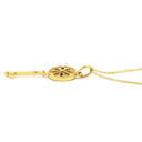 ティファニー Tiffany & Co デイジー キー ペンダント イエローゴールド K18YG ダイヤモンド ネックレス 750 18K YG 1P ダイヤ