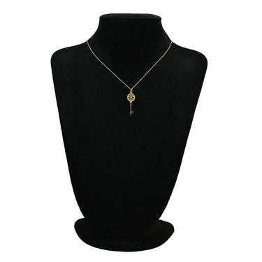 ティファニー Tiffany & Co デイジー キー ペンダント イエローゴールド K18YG ダイヤモンド ネックレス 750 18K YG 1P ダイヤ