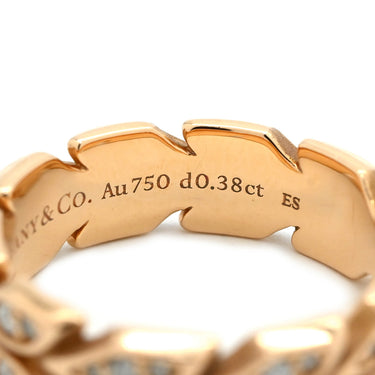 ティファニー Tiffany & Co ビクトリア ヴァイン ダイヤ ローズゴールド K18PG ダイヤモンド リング 指輪 PG ヴィクトリア T&Co. Au750 18K リーフ 葉 13号
