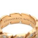 ティファニー Tiffany & Co ビクトリア ヴァイン ダイヤ ローズゴールド K18PG ダイヤモンド リング 指輪 PG ヴィクトリア T&Co. Au750 18K リーフ 葉 13号