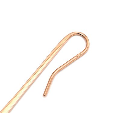 エルメス HERMES クルー ドゥ フォルジュ ローズゴールド K18PG ピアス ピンクゴールド 18K 750 フックピアス