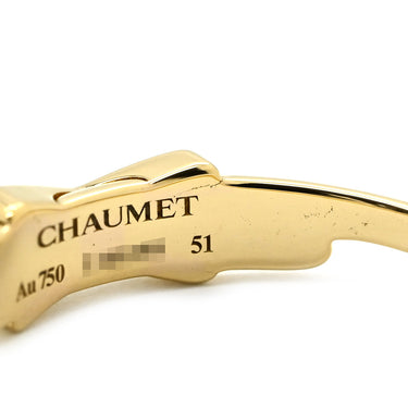 ショーメ CHAUMET ジュ ドゥ リアン ダイヤリング 081218 イエローゴールド K18YG ダイヤモンド #51(JP11) リング 指輪 18K 750 YG 10石 クロスモチーフ 10号