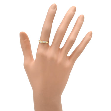 ショーメ CHAUMET ジュ ドゥ リアン ダイヤリング 081218 イエローゴールド K18YG ダイヤモンド #51(JP11) リング 指輪 18K 750 YG 10石 クロスモチーフ 10号