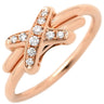 ショーメ CHAUMET ジュ ドゥ リアン ダイヤモンド 081239-058 ピンクゴールド K18PG ダイヤモンド #58 リング 指輪 Au750 18K 10石 10粒 クロス Xモチーフ 17号