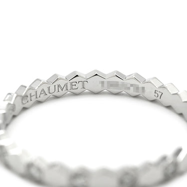 ショーメ CHAUMET ビー ドゥ ショーメ ダイヤ 081890 ホワイトゴールド K18WG ダイヤモンド #57(JP17) リング 指輪 ビーマイラブ ハニカム 14石 16.5号