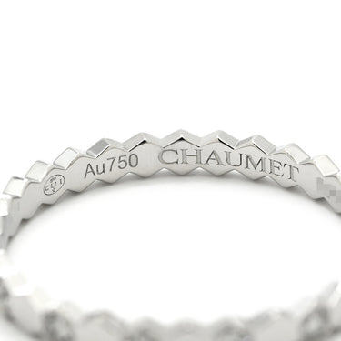 ショーメ CHAUMET ビー ドゥ ショーメ ダイヤ 081890 ホワイトゴールド K18WG ダイヤモンド #57(JP17) リング 指輪 ビーマイラブ ハニカム 14石 16.5号