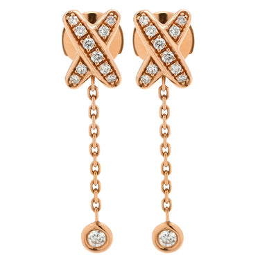 ショーメ CHAUMET ジュ ドゥ リアン ダイヤ ピンクゴールド K18PG ダイヤモンド ピアス 750 18K PG ドロップ スウィング