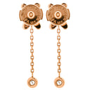 ショーメ CHAUMET ジュ ドゥ リアン ダイヤ ピンクゴールド K18PG ダイヤモンド ピアス 750 18K PG ドロップ スウィング