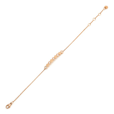 ショーメ CHAUMET ビー ドゥ ショーメ ダイヤモンド 084679 ピンクゴールド K18PG ダイヤモンド ブレスレット ビーマイラブ ハニカム