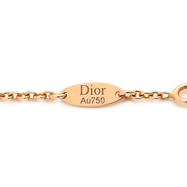 クリスチャン・ディオール Christian Dior ローズ デヴァン メダリオン ピンク×ピンクゴールド K18PG ダイヤモンド ピンクオパール ネックレス 18KPG 1Pダイヤ ピンクオパール 風配図モチーフ