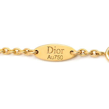 クリスチャン・ディオール Christian Dior ローズ デヴァン パープル×イエローゴールド K18YG ダイヤモンド ラピスラズリ ブレスレット Au750 18K 1Pダイヤ ラピスラズリ Rose des Vents