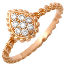 ブシュロン BOUCHERON セルパンボエム エクストラスモール JRG02143 ピンクゴールド K18PG #51(JP11) リング 指輪 K18 18K 750 PG ダイヤ 8P 10号