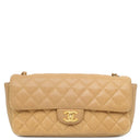 シャネル CHANEL マトラッセ チェーンショルダー ベージュ キャビアスキン ショルダーバッグ ゴールド金具 シングルフラップ ココマーク