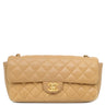 シャネル CHANEL マトラッセ チェーンショルダー ベージュ キャビアスキン ショルダーバッグ ゴールド金具 シングルフラップ ココマーク