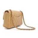シャネル CHANEL マトラッセ チェーンショルダー ベージュ キャビアスキン ショルダーバッグ ゴールド金具 シングルフラップ ココマーク