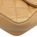 シャネル CHANEL マトラッセ チェーンショルダー ベージュ キャビアスキン ショルダーバッグ ゴールド金具 シングルフラップ ココマーク