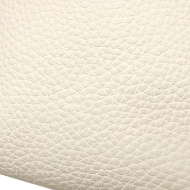エルメス HERMES ピコタンロック PM カザック ライム×ナタ トリヨンクレマンス ハンドバッグ シルバー金具 黄色 アイボリー