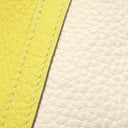 エルメス HERMES ピコタンロック PM カザック ライム×ナタ トリヨンクレマンス ハンドバッグ シルバー金具 黄色 アイボリー